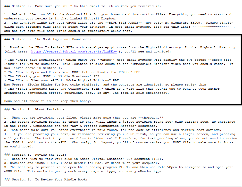 We call Section 3 "The Most Important Downloads" for a reason! Don't overlook these!